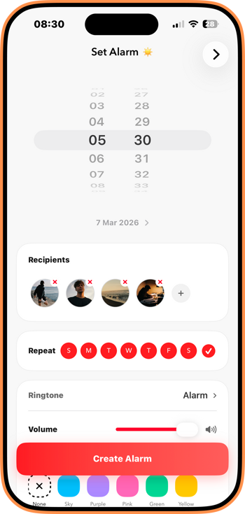 Create shared alarms