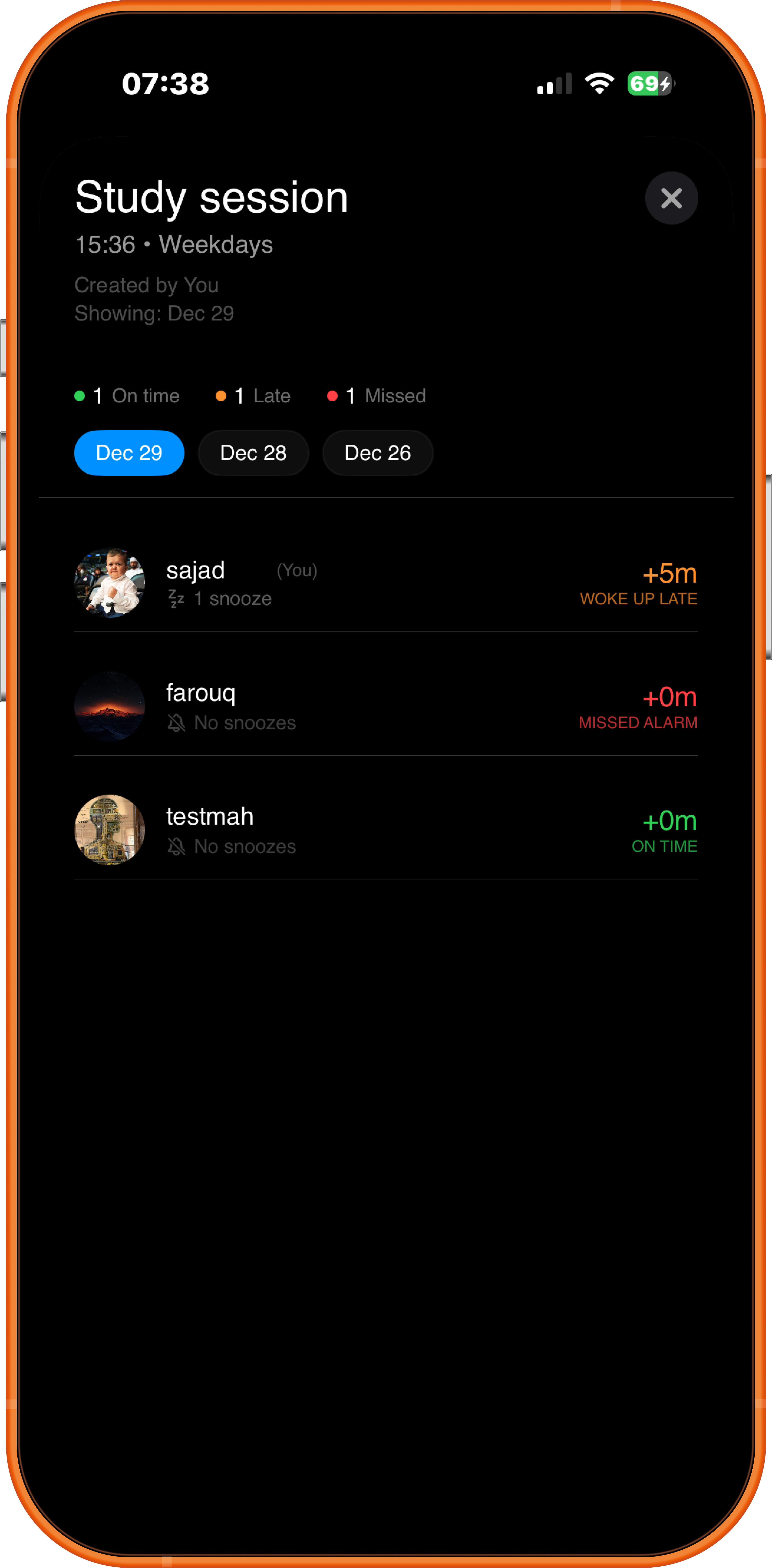 Track accountability